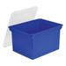 Plastic File Tote Letter/legal Files 18.5 X 14.25 X 10.88 Blue/clear