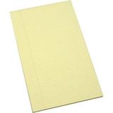 AbilityOne 7530011247632 SKILCRAFT Writing Pad Wide/Legal Rule 100 Canary-Yellow 8.5 x 13.25 Sheets Dozen