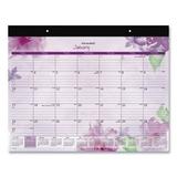 1 PK AT-A-GLANCE Beautiful Day Desk Pad Calendar Floral Artwork 21.75 x 17 Assorted Color Sheets Black Binding 12-Month (Jan-Dec): 2023 (SK38704)