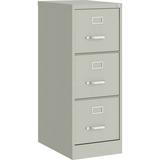 Lorell Fortress Commercial-Grade Vertical File - 15 x 22 x 40.2 - 3 x Drawer(s) for File - Letter - Vertical - Ball-Bearing Suspension Removable Lock Pull Handle Wire Manageme | Bundle of 5 Each
