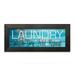 Gango Home Decor Country-Rustic Laundry - Wash Dry Fold Repeat; One 18x6in Art Print in Black Frame