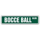 BOCCE BALL Street Sign set balls italy team game | Indoor/Outdoor | 36 Wide