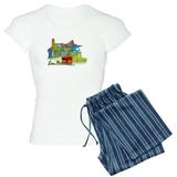 CafePress - San Francisco Travel Poster Pajamas - Women s Light Pajamas