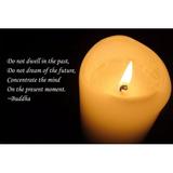 Candle Flame With Quote From Buddha Inspirational Poster 20x30 Wisdom