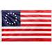 TOPFLAGS Betsy Ross Flag 3x5ft - 100D Thicker Polyester - July 4th Independence Day 13 Stars American USA America Historical Flags Double Sided Canvas Header with Brass Grommets Indoor & Outdoor Use