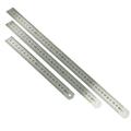 HEMOTON 3Pcs Stainless Steel Ruler Metal Ruler for Engineering School Office Drawing 20cm/30cm/40cm