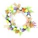 30CM Foam Easter Eggs Wreath DIY Rattan Easter Cross Hanging Door Wreath Classic Elements Indoor Outdoor Ring Flower Party Decor