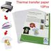 10Pcs Heat Print Transfer Paper Printing Inkjet A4 210Mm X 297Mm for Light Color Fabric