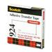 1PACK 3M ScotchÂ® Adhesive Transfer Tape 1/2 Wide x 36 Yards