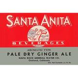 Buyenlarge 'Santa Anita Pale Dry Ginger Ale' Vintage Advertisement in White | 24 H x 36 W x 1.5 D in | Wayfair 0-587-33504-1C2436