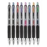 Signo 207 Gel Pen Retractable Medium 0.7 Mm Assorted Ink Colors Black Barrel 8/pack | Bundle of 2 Sets