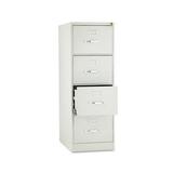 510 Series Four-Drawer Full-Suspension Adjustable File Cabinet 18.25w x 25d x 52h Light Gray