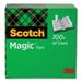 Scotch Magic Tape Refill 1 Core 1 x 36 yds Clear Each