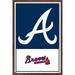 MLB Atlanta Braves - Logo 22 Wall Poster 22.375 x 34 Framed