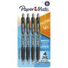 Paper Mate Profile Retractable Gel Pens 0.7 mm Black 4 Count