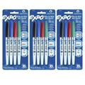 Vis-Ã -Vis Wet Erase Marker Set Fine Tip 4 Colors Per Pack 3 Packs