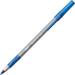 BIC Fine Point Round Stic Pens Fine Pen Point - Blue - Gray Barrel - 12 / Dozen