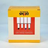 School Smart Dry Erase Markers Chisel Tip Low Odor Assorted Colors Pack of 48