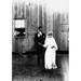 Country Wedding C1900. /Nbride And Groom Photographed After The Wedding Ceremony At Plum Fayette County Texas C1900. Poster Print by (18 x 24)