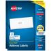 Avery Mailing Address Labels Inkjet Printers 1 500 Labels 1 x 2-5/8 Permanent Adhesive (2 packs 8160)