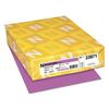 Astrobrights Colored Card Stock 65 lb. 8-1/2 x 11 Purple 250 Shts