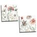 Gango Home Decor Shabby-Chic A Country Weekend II & III; Two 16x16in Hand-Stretched Canvases