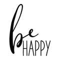 Be Happy Poster Print by Wild Apple Portfolio Wild Apple Portfolio (24 x 24) # 59253