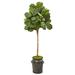 6 Fiddle Leaf Fig Artificial Tree in Metal Planter