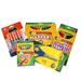 Basic Crayola Back to School Bundle - 5 Items - Crayola Crayons Crayola Markers Crayola Colored Pencils Elmer s Glue Sticks and Child Scissors