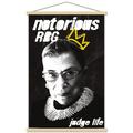 Ruth Bader Ginsburg (RBG) Wall Poster with Wooden Magnetic Frame 22.375 x 34