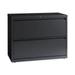 Hirsh Industries B690989 36 in. HL10000 Series Lateral File with 2-Drawer - Charcoal
