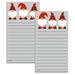 Christmas Gnomes Magnetic Notepads - Set of 2 Memo Pads by Current