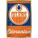 NHL Edmonton Oilers - Retro Logo 13 Wall Poster 14.725 x 22.375 Framed