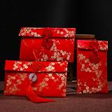 NUZYZ Chinese Style Embroidery Design Red Envelope Money Bag Party Supplies