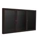 Ghent s Vinyl 36 x 72 3 Door Enclosed Letterboard in Black