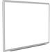 Ghent 48 x72 Aluminum Frame Ceramic Magnetic Whiteboard - Gray Trim