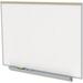 Ghent s Ceramic 4 x 6 Premium Mag. Whiteboard with 1 Maprail in White