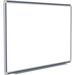 Ghent 48 x72 Aluminum Frame Ceramic Magnetic Whiteboard - Blue Trim