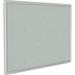 Ghent s Vinyl 4 x 10 DecoAurora Bulletin Board with Gray Trim in Gray