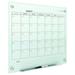 Quartet Infinity Glass Magnetic Calendar Board 48 x 36 (4 x 3 ) White Surface