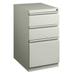 Hirsh 20 Deep Mobile Pedestal File Cabinet 3 Drawer Box-Box-File Letter Width Gray