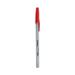 Ballpoint Pen Stick Medium 1 Mm Red Ink Gray Barrel Dozen | Bundle of 2 Dozen