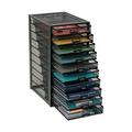 Mind Reader File Storage Drawers Desk Organizer Multi-Purpose 10.75 L x 14 W x 21.25 H Black