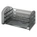 Safco Mesh Desk Organizer 1 Vertical/3 Horizontal Sections Steel Mesh 16.25 x 9 x 8 Black