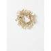 Sullivans Magnolia & Pomegranate Artificial Mini Wreath 15 H Gold