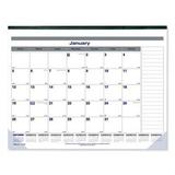 Blueline REDC177847 Net Zero Carbon Monthly Desk Pad Calendar 22 x 17 Black Band and Corners 2021