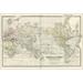 24 x36 Gallery Poster map of the World on Mercator Projection 1893
