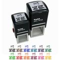Slow Down Wash Your Hands Slow Teacher Motivation Self-Inking Rubber Stamp Ink Stamper - Red Ink - Small 1 Inch