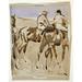 American Jockeys Racehorses Poster Print by Joseph Crawhill (11 x 14)