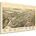 HISTORIX 1892 Lancaster New York Vintage Map Poster Wall Art Print 24 x 36 Inch